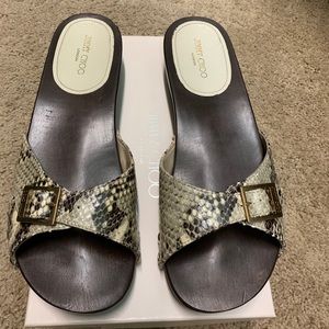 Jimmy Choo Snake Skin Sandal